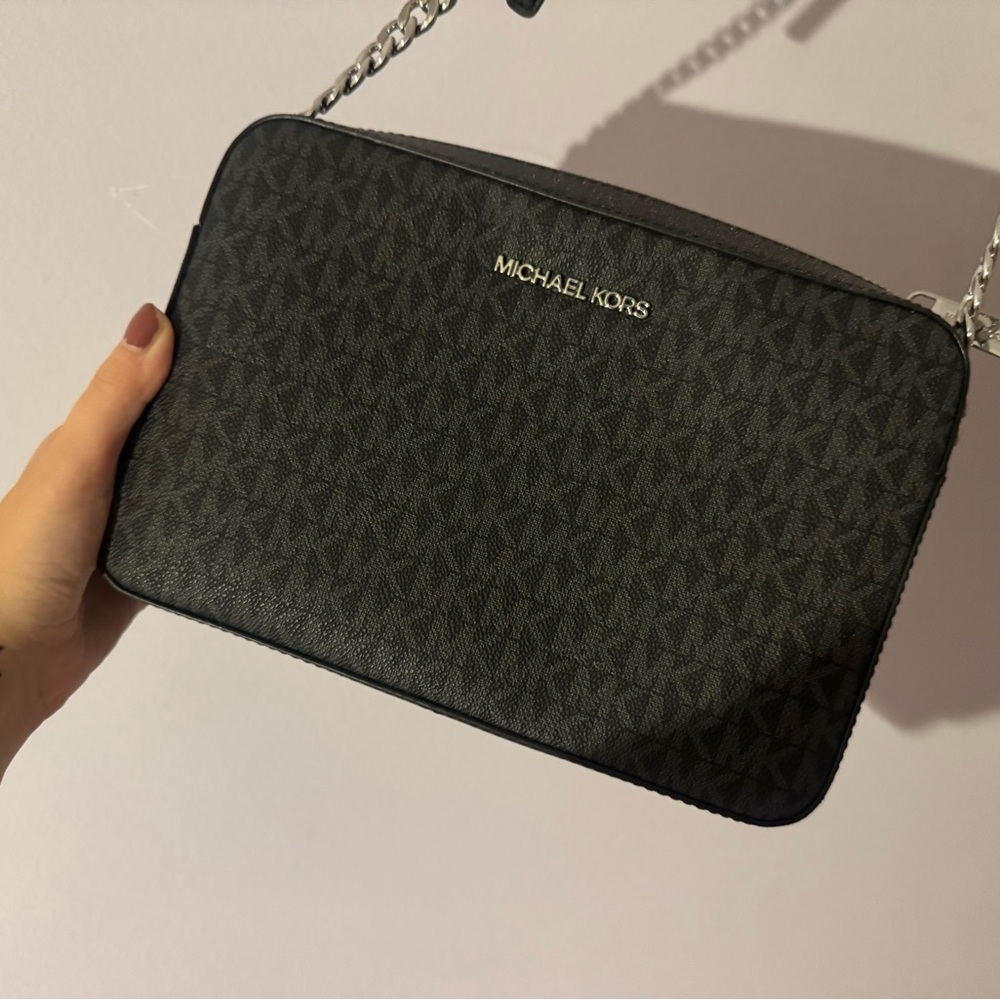 Michael Kors Black Monogram Crossbody